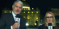 Por que Ilze Scamparini e William Bonner tiveram um 'climão' na cobertura do 'Jornal Nacional' do conclave do substituto de Francisco?. Foto: Reprodução/TV Globo / Purepeople