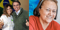 Michelle Bolsonaro agradece Fátima Bezerra pela ajuda a Bolsonaro Foto: Reprodução/Wikipedia/Reuters