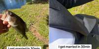 Noivo compartilha momento inusitado momentos antes de casar  Foto: Reprodução/Tiktok