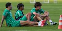 Foto: Cesar Greco/Palmeiras - Legenda: Alguns jogadores foram dispensados da última parte do treinamento / Jogada10