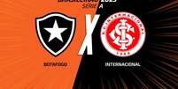 Foto: Arte Jogada10 - Legenda: Botafogo venceu o Inter nas duas partidas no Brasileirão-2024 / Jogada10