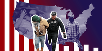 O GEO Group e a CoreCivic são as empresas privadas que administram a maior parte dos centros para migrantes nos Estados Unidos  Foto: BBC News Brasil