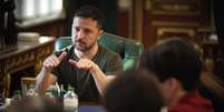 O presidente da Ucrânia, Volodymyr Zelensky.
  Foto: Divulgação via AFP / Estadão