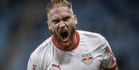 Isidro Pitta, jogador do Red Bull Bragantino. Foto: Ari Ferreira/Red Bull Bragantino / Esporte News Mundo