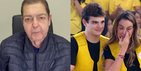 Faustão homenageia a esposa no 'Domingo Legal'  Foto: Reprodução/SBT