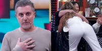 Luciano Huck celebra reconciliação entre Lívia Andrade e Dona Déa  Foto: Reprodução/Globo