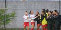 Jogadoras das Bragantinas. Foto: Fernando Roberto/Red Bull Bragantino / Esporte News Mundo