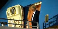 "Os democratas são uns perdedores", disse Trump ao rebater críticas da oposição sobre "presente" do Catar  Foto: DW / Deutsche Welle