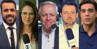 Gabriel Sena, Raquel Honorato, Milton Leite, Gabriel Prado e Rafael Coimbra: exemplos de jornalistas que não quiseram ser reféns do telejornalismo  Foto: Reproduções