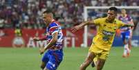 - Foto: Divulgação/Conmebol - Legenda: Fortaleza lutou até o fim, mas empatou sem gols com o Atlético Bucaramanga no Castelão / Jogada10