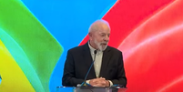 Lula em entrevista coletiva em Pequim  Foto: Reprodução/Canal Gov
