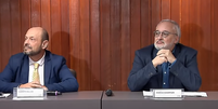 O presidente do INSS, Gilberto Waller, e o presidente da Dataprev, Rodrigo Assumpção  Foto: Reprodução/Youtube