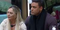 Ana Paula e Antony no 'Power Couple'  Foto: Reprodução/Record TV / Mais Novela