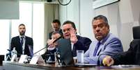 O ministro da Previdência Social, Wolney Queiroz, participa de comissão no Senado Federal  Foto: Saulo Cruz/Agência Senado