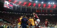 Léo Ortiz fez o primeiro gol do Flamengo contra a LDU- Foto Gilvan de Souza/Flamengo Foto: Jogada10