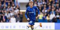 Cole Palmer (Chelsea) durante jogo contra o Liverpool, no dia 04.05.2025 Foto: Action Plus Sports Images / Alamy Stock Photo
