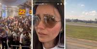 Monica Iozzi passa momentos de sufoco em avião  Foto: Reprodução | monica.iozzi | Instagram