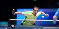Hugo Calderano foi é campeão da Copa do Mundo do tênis de mesa, em abril. Hugo CALDERANO(BRA)_ITTF World Cup Macao 2025_Day 7_0036 Foto: Divulgação/ITTF / Estadão