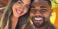Davi Brito e ex  Foto: namorada, Adriana Paula - Reprodução/ Instagram / Mais Novela