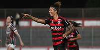 Cristiane marca contra o Fluminense pela 11ª rodada do Brasileirão feminino  Foto: Alexandre Brum/Especial para o Terra