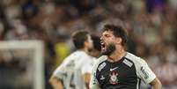 Yuri Alberto fez seu quinto gol em cima do Santos com a camisa do Corinthians.  Foto: Daniel Teixeira/Estadão / Estadão