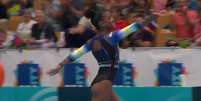 Julia Coutinho conquista ouro com apresentação ao som de Maria, Maria Foto: Reprodução/Instagram @cbginastica