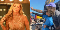 Luana Piovani compartilha foto de Pedro Scooby com o filho e elogia o ex-marido  Foto: Reprodução/Instagram @luapio