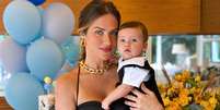 Giovanna Ewbank amamentou Zyan, hoje com 4 anos, e doou leite materno  Foto: Revista Malu