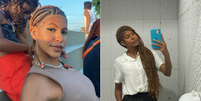Gabriela Barros, de 21 anos, já teve tranças mais curtas e hoje usa tranças longas Foto: Arquivo pessoal/Arquivo pessoal