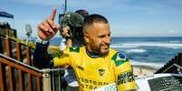 Italo Ferreira caiu precocemente em Margaret. Foto: Cait Miers/WSL / Esporte News Mundo