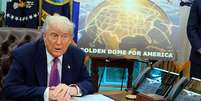 Trump disse que terminará de construir o "domo de ouro" antes do final de seu mandato  Foto: Getty Images / BBC News Brasil