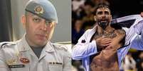 Policial militar Henrique Otavio Oliveira Velozo é acusado de matar o lutador de jiu-jítsu Leandro Lo  Foto: Reprodução/Redes sociais