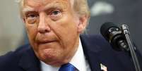 Donald Trump anunciou tarifa de 50% sobre União Europeia; medida deve ocorrer a partir de 1º de junho  Foto: REUTERS/Kevin Lamarque