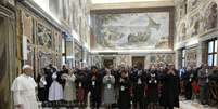 Papa se reuniu com bispos europeus no Vaticano  Foto: ANSA / Ansa - Brasil