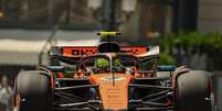 Lando Norris na subida da Beau Rivage  Foto: McLaren