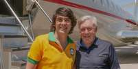 Carlo Ancelotti embarca rumo ao Brasil para se apresentar à Seleção  Foto: Reprodução/Instagram/@fabriziorom