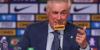 Ancelotti durante coletiva após sua primeira convocação para a seleção brasileira  Foto: Pedro Kirilos/Estadão / Estadão