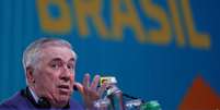 Carlo Ancelotti foi apresentado em evento no Rio  Foto: ANSA / Ansa - Brasil