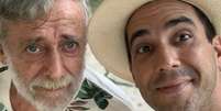 Otto Marques ao lado do filho André Marques  Foto: Reprodução/Instagram / Mais Novela