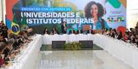 Encontro com representantes dos institutos e universidades federais ocorreu nesta terça-feira, 27 de maio, no Palácio do Planalto, em Brasília (DF)  Foto: Luis Fortes / MEC