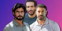 Ivan (Renato Góes), Afonso (Humberto Carrão) e César (Cauã Reymond) são os protagonistas masculinos de 'Vale Tudo'  Foto: Fotomontagem: Sala de TV
