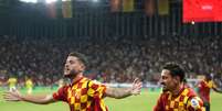 Rômulo comemora gol contra o Fenerbahçe  Foto: Getty Images/Mahmut Serdar Alakus/Anadolu