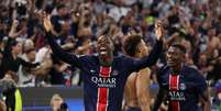 PSG durante final em Munique  Foto: Lars Baron / Getty Images