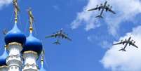Os antigos Tu-95 s&atilde;o a 'espinha dorsal' da frota de bombardeiros estrat&eacute;gicos da R&uacute;ssia  Foto: Getty Images / BBC News Brasil