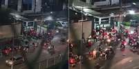 Motoboys realizam protesto após cliente agredir entregador em Salvador  Foto: Reprodução/Redes sociais 