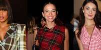 Festa junina com xadrez: esses 10 looks criativos e estilosos de famosas vão te convencer a usar a estampa.  Foto: AGNews / Purepeople