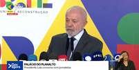 Lula durante entrevista coletiva nesta terça-feira, 3, no Palácio do Planalto  Foto: Reprodução/Youtube