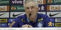 Carlo Ancelotti em entrevista coletiva  Foto: rafaelribeirorioICBF