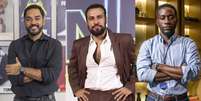 Thomás Aquino, Ricardo Teodoro e Licínio Januário: a valorização do homem com beleza comum  Foto: Reprodução/Divulgação TV Globo