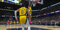 Indiana Pacers durante jogo   Foto: Reprodução | canal NBA do YouTube